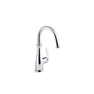 KOHLER Bellera Polished Chrome Deck Mount High-Arc Bar Faucet