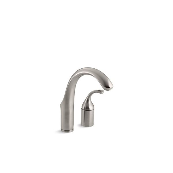 KOHLER Fort Vibrant Stainless Steel Deck Mount High Arc Kitchen Faucet   332002686 MainImage 001 L 