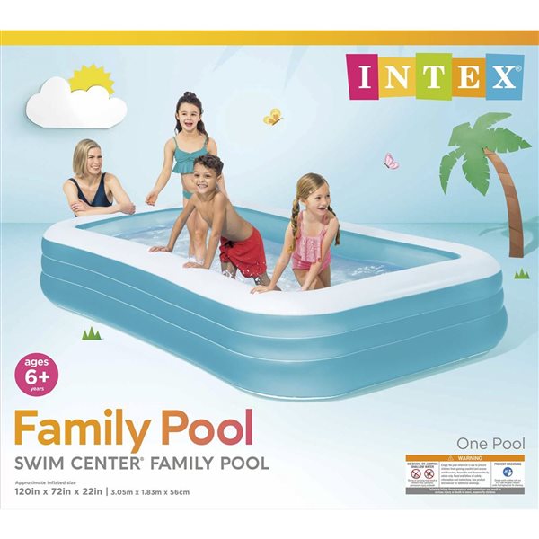 Intex Swin Center 10-ft x 6-ft x 22-in Family Pool