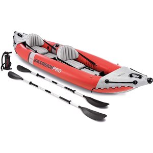 Intex Excursion 12.5-ft x 18-in Red 2-Person Polymer Inflatable Kayak