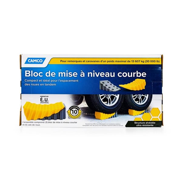 Niveleur incurvé et cale de roue par CAMCO