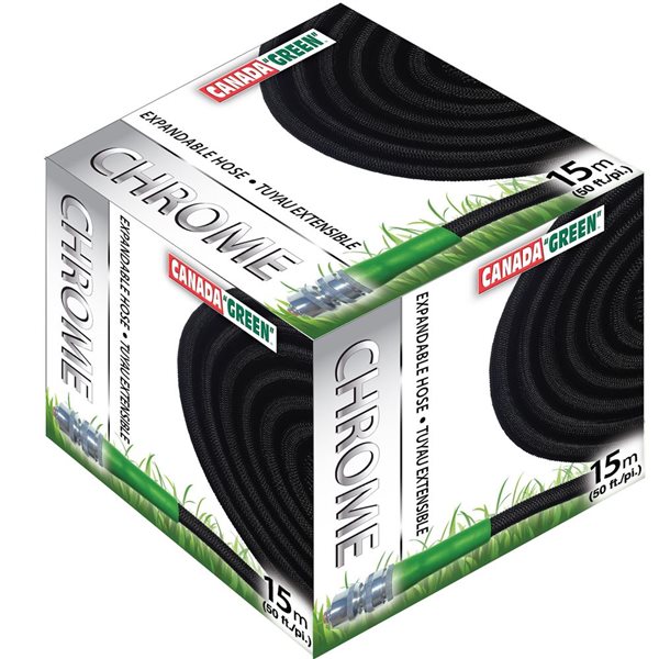 Canada Green Chrome 3/4-in x 50-ft Expandable Hose