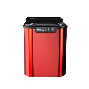 Danby 25-lb Flip-Up Door Countertop Ice Maker (Red)