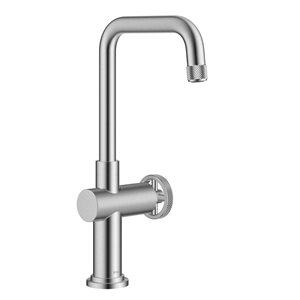 Kraus Urbix Deck Mount Spot-Free Stainless Steel Single Handle Kitchen Bar Faucet