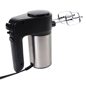 Total Chef 6-Speed Hand Mixer 250 Watts with Turbo Boost - Black Silver