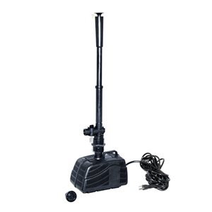 Koolscapes 530 GPH Pond Pump with 2 Interchangeable Fountain Nozzles