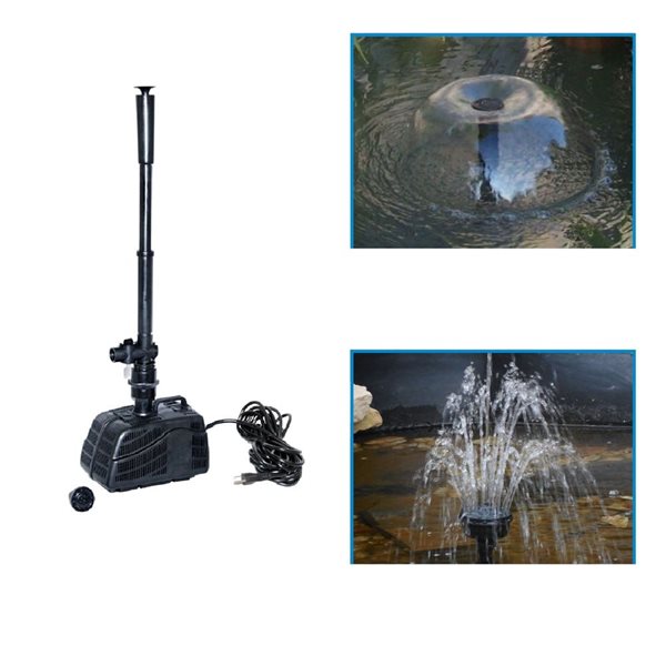 Koolscapes 1022 L Starter Pond Kit with Fountain 200 GPH Pump with Liner