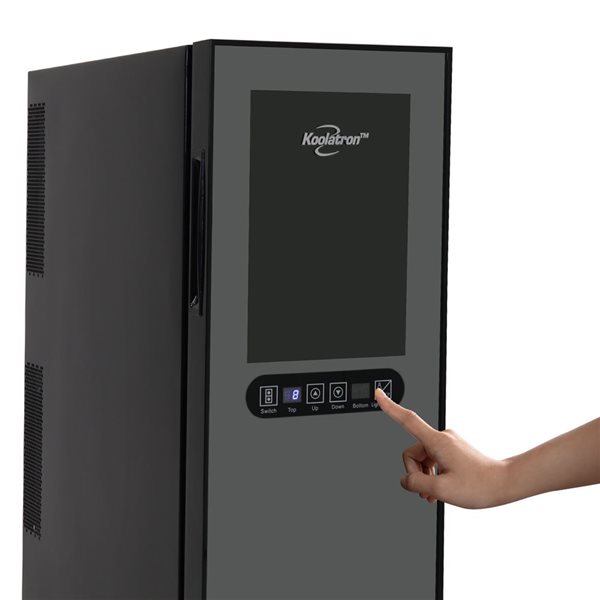 Koolatron 12-Bottle Dual Zone Wine Cooler Freestanding Wine Fridge