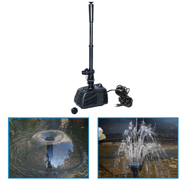 Koolscapes 318 L  Starter Pond Kit with Fountain 200 GPH Pump with Liner