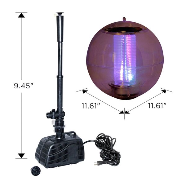 Koolscapes 318 L  Starter Pond Kit with Fountain 200 GPH Pump with Liner