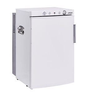 Mini-réfrigérateur portatif blanc de 3,4 pi³ au propane à 3 voies GPL/110 V/12 V par Unique