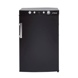 Unique 3.4 cu. ft. 3-Way Black Propane Mini Refrigerator Top Mounted Controls