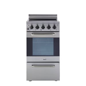 Unique Prestige 20-in 1.6 cu. ft. Freestanding Electric Range with Convection Oven