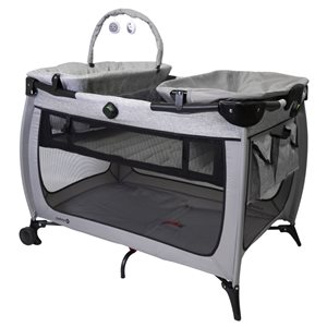 Lit de bébé 2 en 1 Brume Matinale gris par Safety 1st