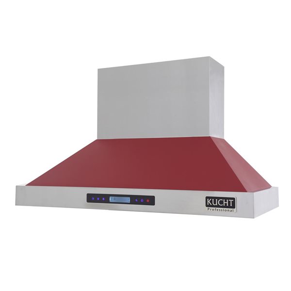 KUCHT 48-in Ducted Red Wall-Mounted Range Hood