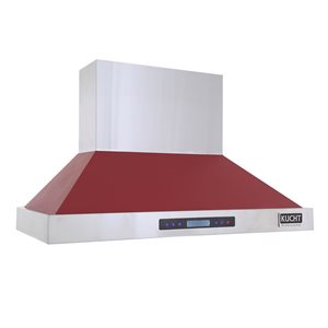 KUCHT 48-in Ducted Red Wall-Mounted Range Hood