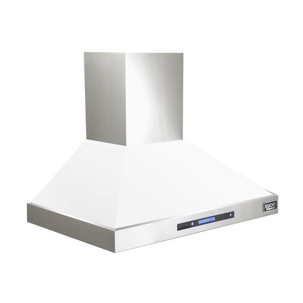 KUCHT 30-in Ducted White Wall-Mounted Range Hood