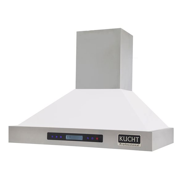 KUCHT 30in Ducted White WallMounted Range Hood KRH3015W RONA