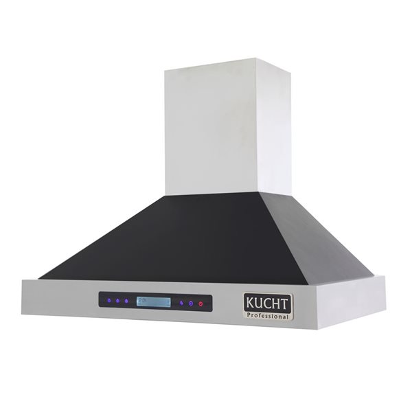 KUCHT 30in Ducted Black WallMounted Range Hood KRH3015K RONA