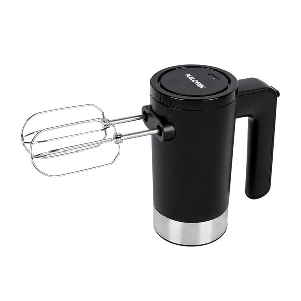 Kalorik Cordless 5-Speed Black Hand Mixer
