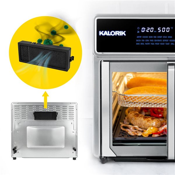 Kalorik MAXX 3Piece Activated Charcoal Filter Set for Air Fryer RONA