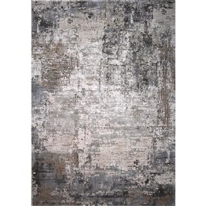 Rug Branch Abstract Modern Storm Beige Brown Indoor Area Rug - 5x7