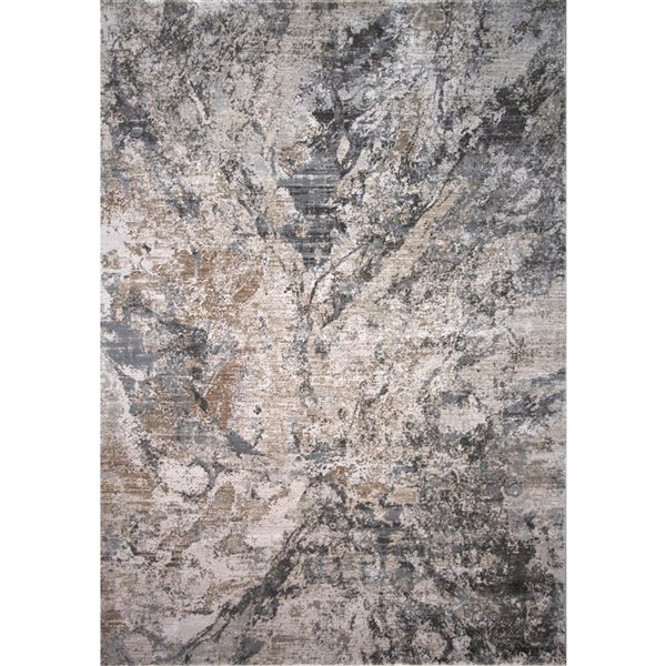 Rug Branch Abstract Modern Fog Beige Brown Indoor Area Rug 8x10   332003170 MainImage FrCA L 