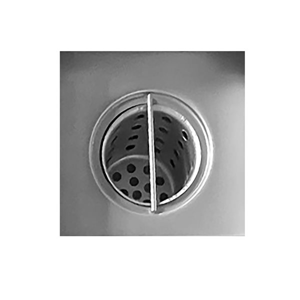ToWo Luxury Drains 4-in L Slotted Square Stainless Steel Shower Drain - Brushed Stainless