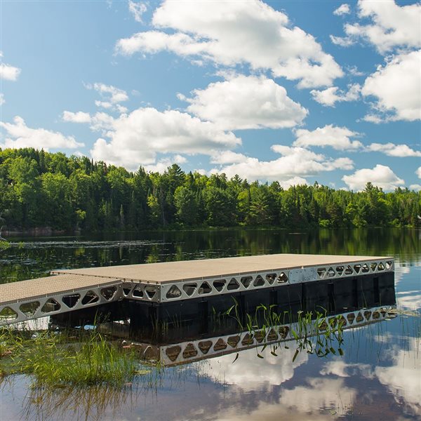 Necessaire de départ pour quai flottant CanadaDocks érable de 8 x 16 pi