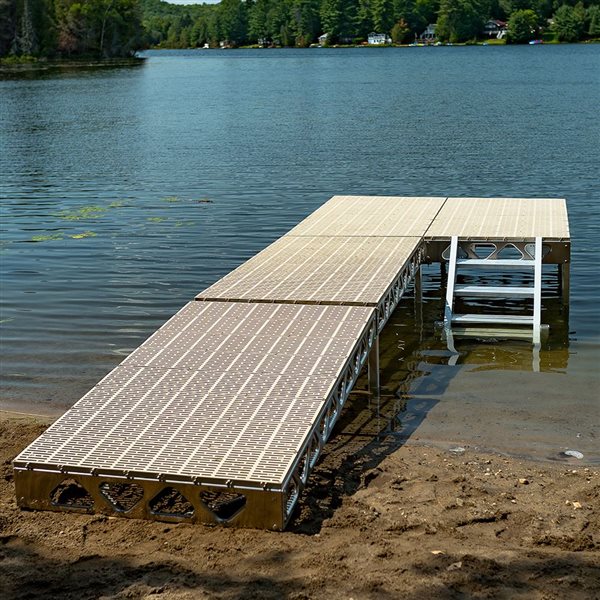 CanadaDocks 4 x 16-ft Maple Standing Dock Starter Kit with 4 to 8-ft Legs