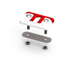 CanadaDocks Red Aluminum Dock Cleat