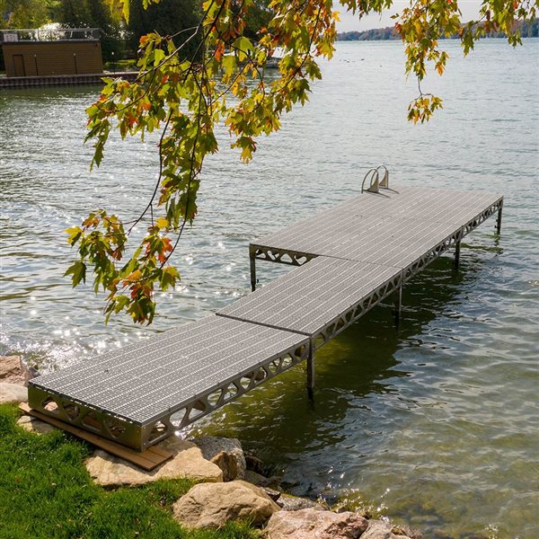 CanadaDocks 8 x 8-ft Grey Standing Dock Add-On Kit with 4 to 8-ft Legs