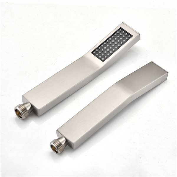 WELLFOR 2-Function Ceiling-Mounted Shower System with 16-in Top Spray in Brushed Nickel