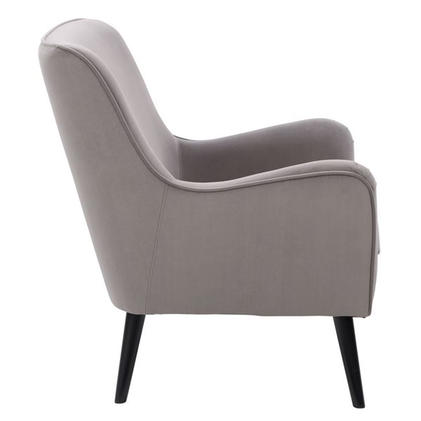 Corliving Elewood Modern Grey Polyester Accent Chair