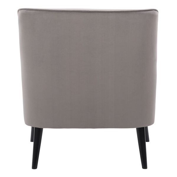 Corliving Elewood Modern Grey Polyester Accent Chair