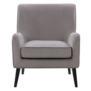 Corliving Elewood Modern Grey Polyester Accent Chair