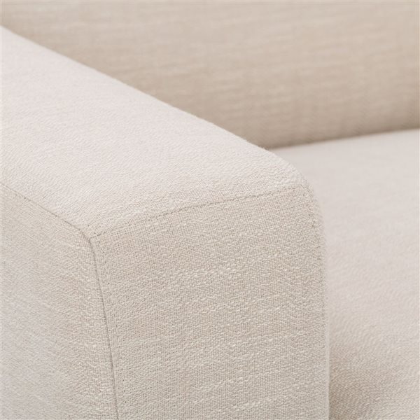 Corliving Ari Modern Beige Polyester Accent Chair