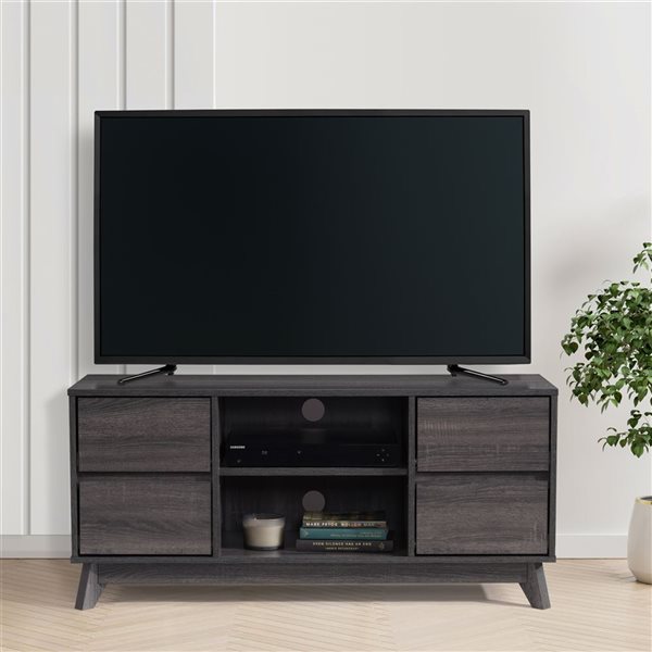 CorLiving Hollywood TV Stand for TVs up to 55-in - Dark Grey