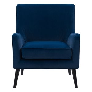 Corliving Elewood Modern Dark Blue Polyester Accent Chair