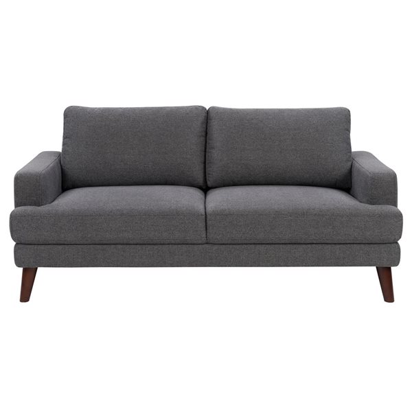 CorLiving Paris Modern Dark Grey Polyester Sofa