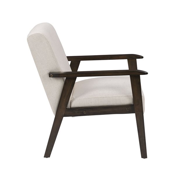 Fauteuil d'appoint moderne en polyester Greyson par CorLiving, beige