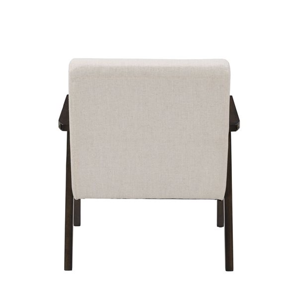 Fauteuil d'appoint moderne en polyester Greyson par CorLiving, beige