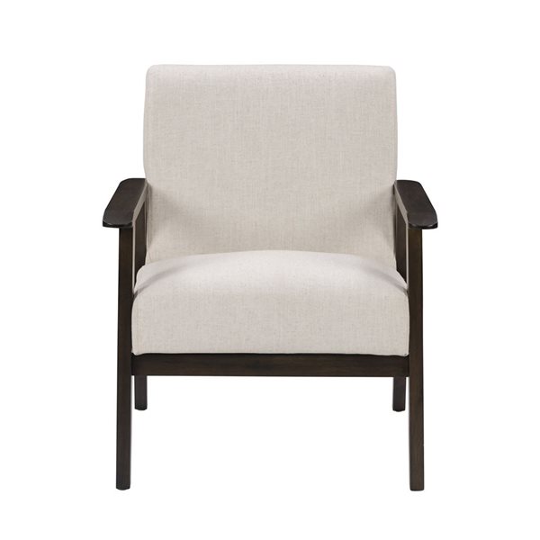 Fauteuil d'appoint moderne en polyester Greyson par CorLiving, beige