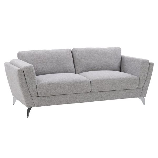 CorLiving Lansing Modern Light Grey Polyester Sofa LSG-816-S | RONA