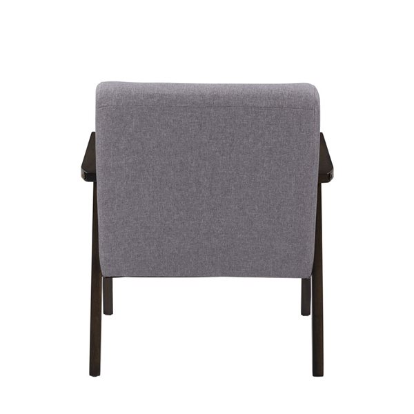 Fauteuil d'appoint moderne en polyester Greyson par CorLiving, gris clair