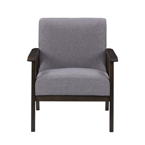 Corliving Greyson Modern Light Grey Polyester Accent Chair