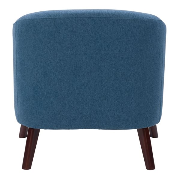 Corliving Elewood Modern Blue Polyester Club Chair