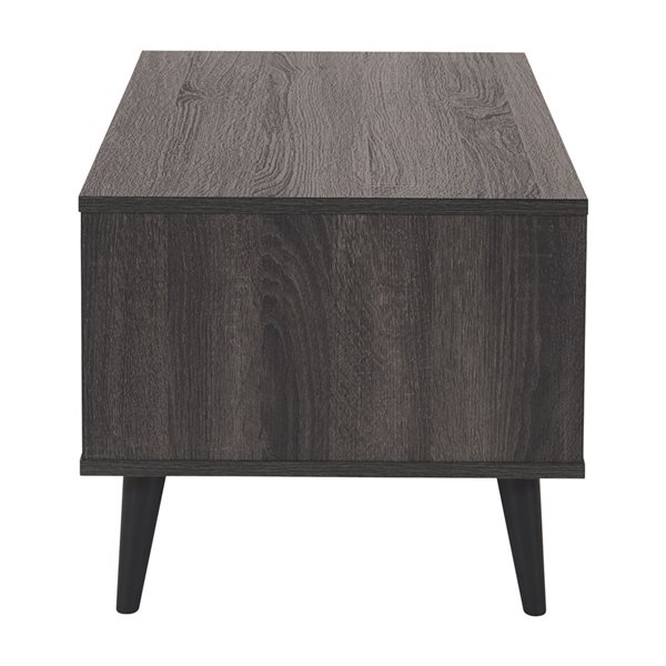 CorLiving Cole 31.5-in Dark Grey Composite Coffee Table with Storage