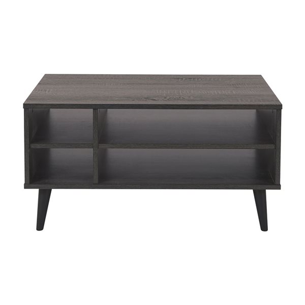 CorLiving Cole 31.5-in Dark Grey Composite Coffee Table with Storage