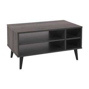 CorLiving Cole 31.5-in Dark Grey Composite Coffee Table with Storage